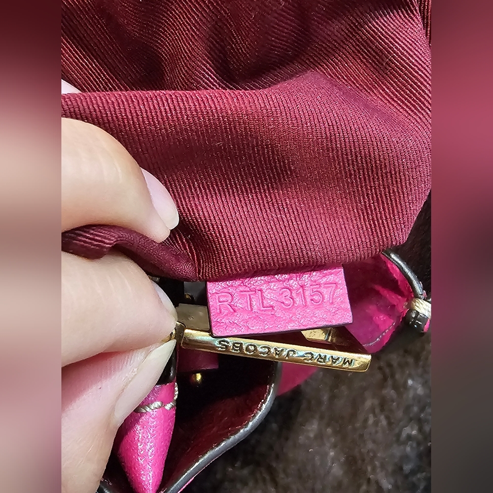 MARC JACOBS Pink Leather Mini Grind Tote with a Dustbag - Picture 8 of 16